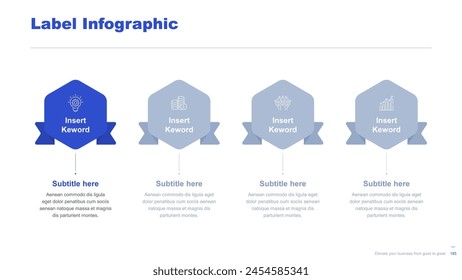 Flat business infographic diagram vector slide presentation template