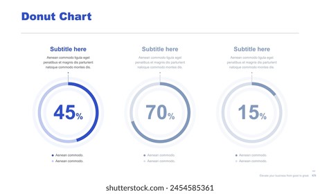 Flat business infographic diagram vector slide presentation template