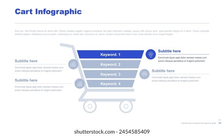 Flat business infographic diagram vector slide presentation template