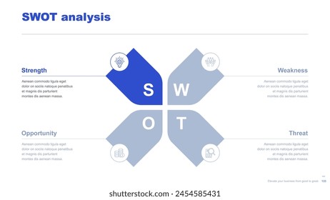 Flat business infographic diagram vector slide presentation template