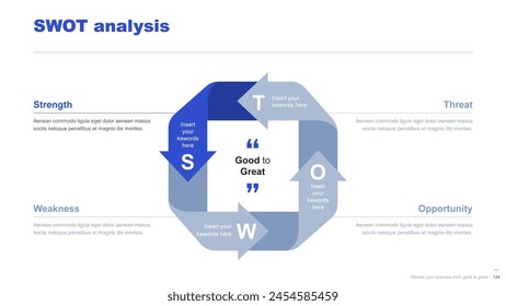 Flat business infographic diagram vector slide presentation template