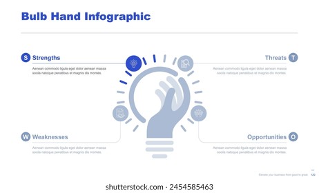 Flat business infographic diagram vector slide presentation template