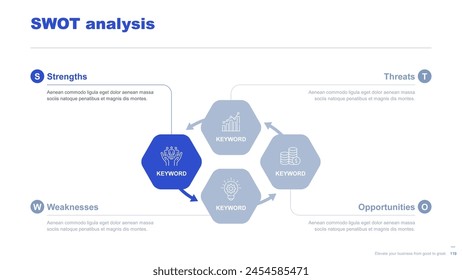 Flat business infographic diagram vector slide presentation template