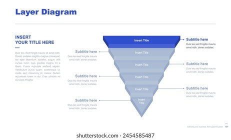 Flat business infographic diagram vector slide presentation template