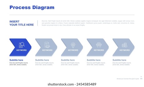 Flat business infographic diagram vector slide presentation template