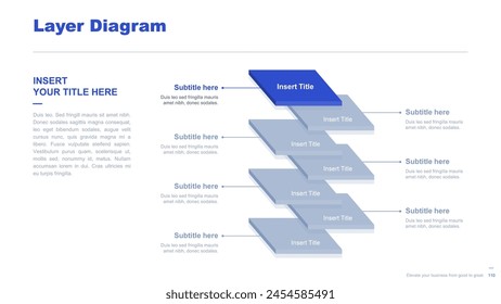 Flat business infographic diagram vector slide presentation template