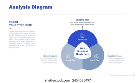 Flat business infographic diagram vector slide presentation template