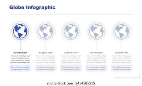 Flat business infographic diagram vector slide presentation template