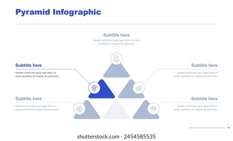 Flat business infographic diagram vector slide presentation template