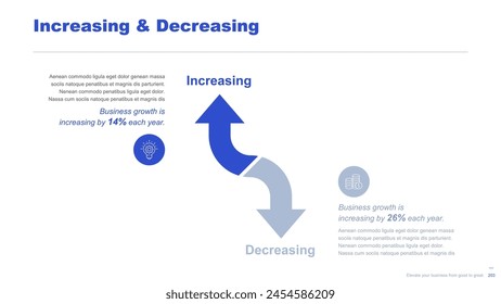 Flat business infographic diagram vector slide presentation template