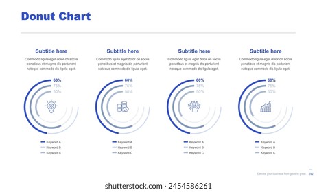Flat business infographic diagram vector slide presentation template