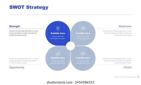 Flat business infographic diagram vector slide presentation template