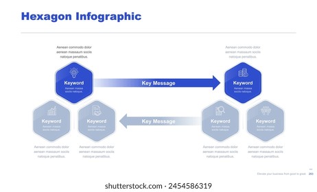 Flat business infographic diagram vector slide presentation template