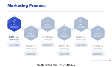 Flat business infographic diagram vector slide presentation template