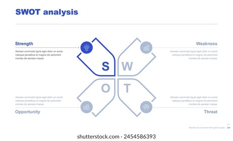 Flat business infographic diagram vector slide presentation template