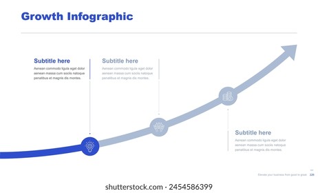 Flat business infographic diagram vector slide presentation template