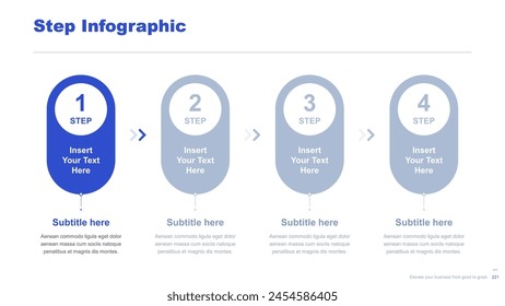 Flat business infographic diagram vector slide presentation template
