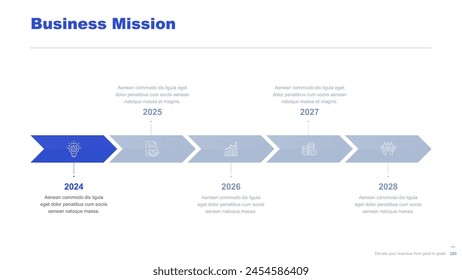 Flat business infographic diagram vector slide presentation template