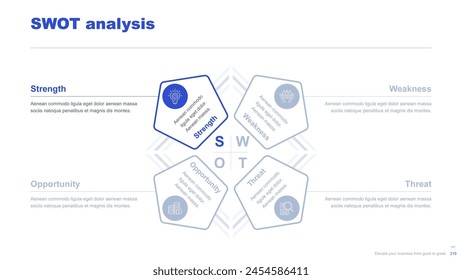 Flat business infographic diagram vector slide presentation template