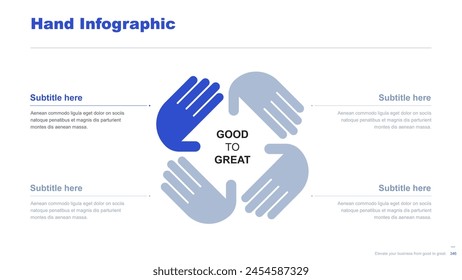 Flat business infographic diagram vector slide presentation template