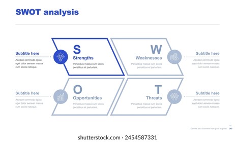 Flat business infographic diagram vector slide presentation template