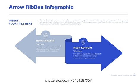 Flat business infographic diagram vector slide presentation template