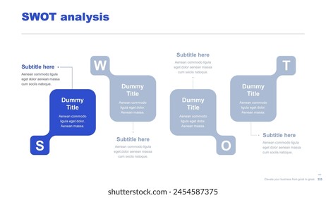 Flat business infographic diagram vector slide presentation template