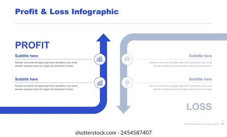 Flat business infographic diagram vector slide presentation template