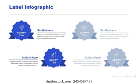 Flat business infographic diagram vector slide presentation template