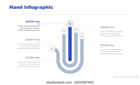 Flat business infographic diagram vector slide presentation template