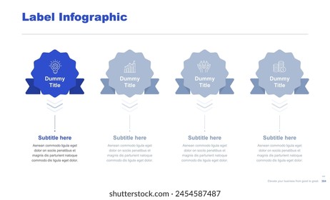 Flat business infographic diagram vector slide presentation template
