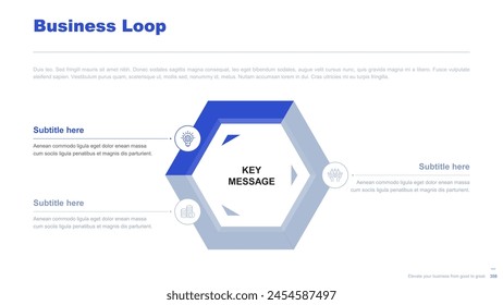 Flat business infographic diagram vector slide presentation template