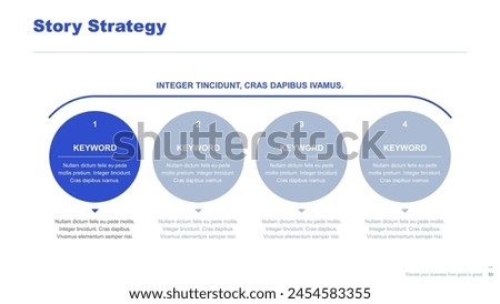 Flat business infographic diagram vector slide presentation template