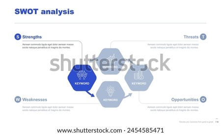 Flat business infographic diagram vector slide presentation template