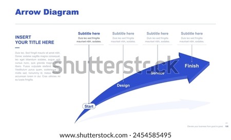 Flat business infographic diagram vector slide presentation template