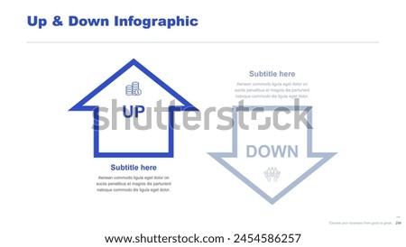 Flat business infographic diagram vector slide presentation template