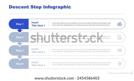 Flat business infographic diagram vector slide presentation template