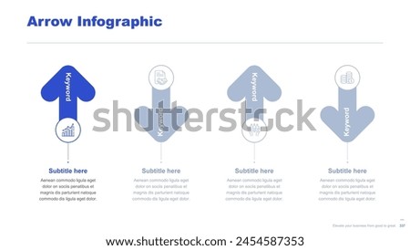 Flat business infographic diagram vector slide presentation template