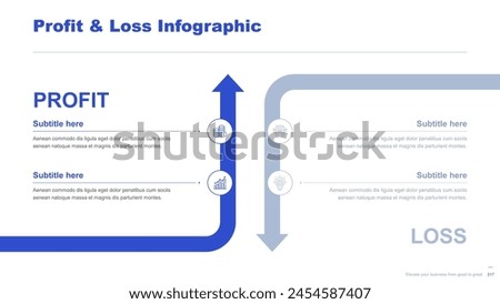 Flat business infographic diagram vector slide presentation template