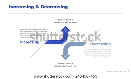 Flat business infographic diagram vector slide presentation template