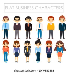 Flat business mans
