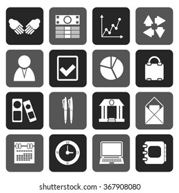 Flat Business and Office icons - vector icon set