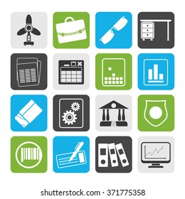 Flat Business and Office Icons - Vector Icon Set 2