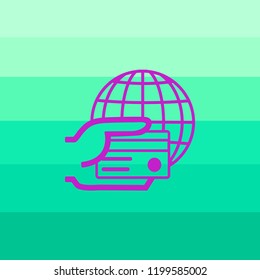 flat business online payment and shopping online concept