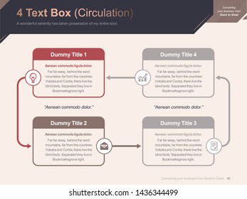 Flat business presentation brochure vector slide template with awesome layout vector color diagrams