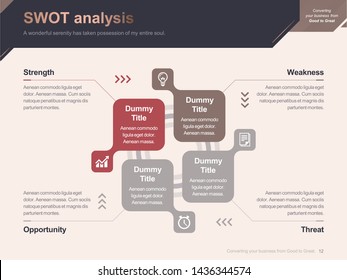 Flat business presentation brochure vector slide template with awesome layout vector color diagrams