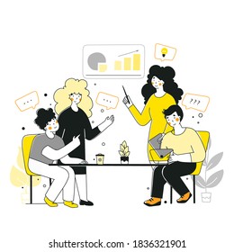 Presentación de un negocio plano para el diseño de informes financieros. Concepto de negocio.