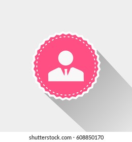 flat businessman icon