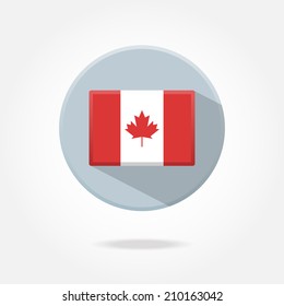 Flat button - Canada