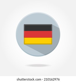 Flat button - Germany